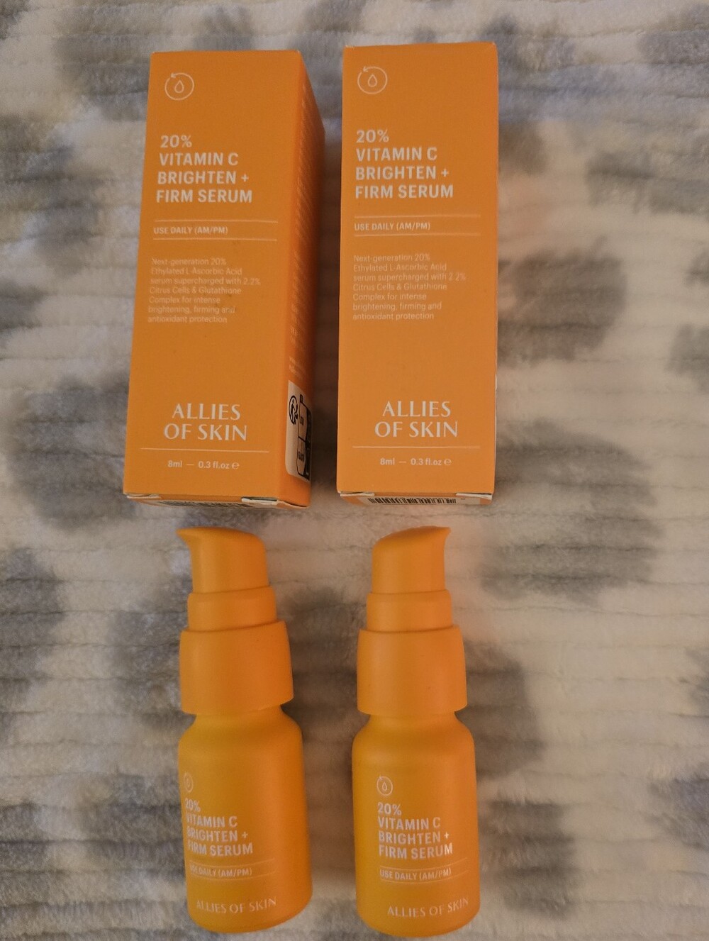 Allies of Skin 20% Vitamin C Brighten Firm Serum Duo New Authentic Exp Aug 2028